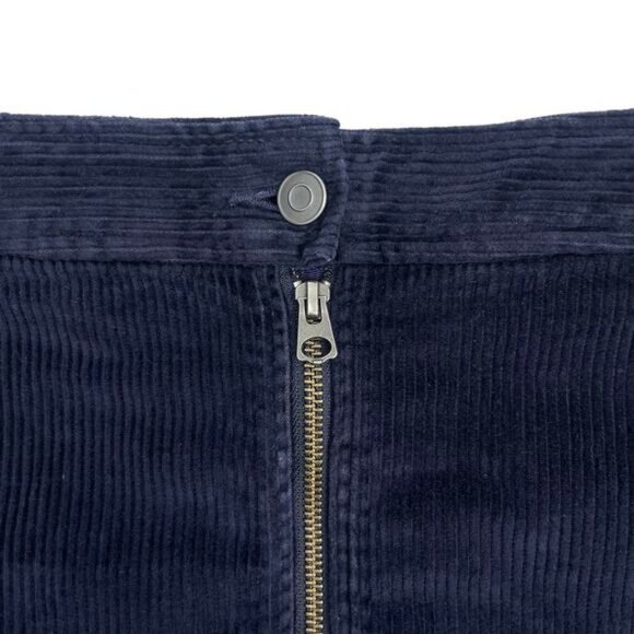 WILFRED FREE Aritzia Free Lily Corduroy Mini Skirt Sz 2 Navy - Picture 3 of 6